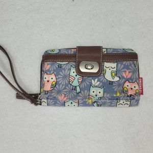 Unionbay Owl Print Wallet with Handle